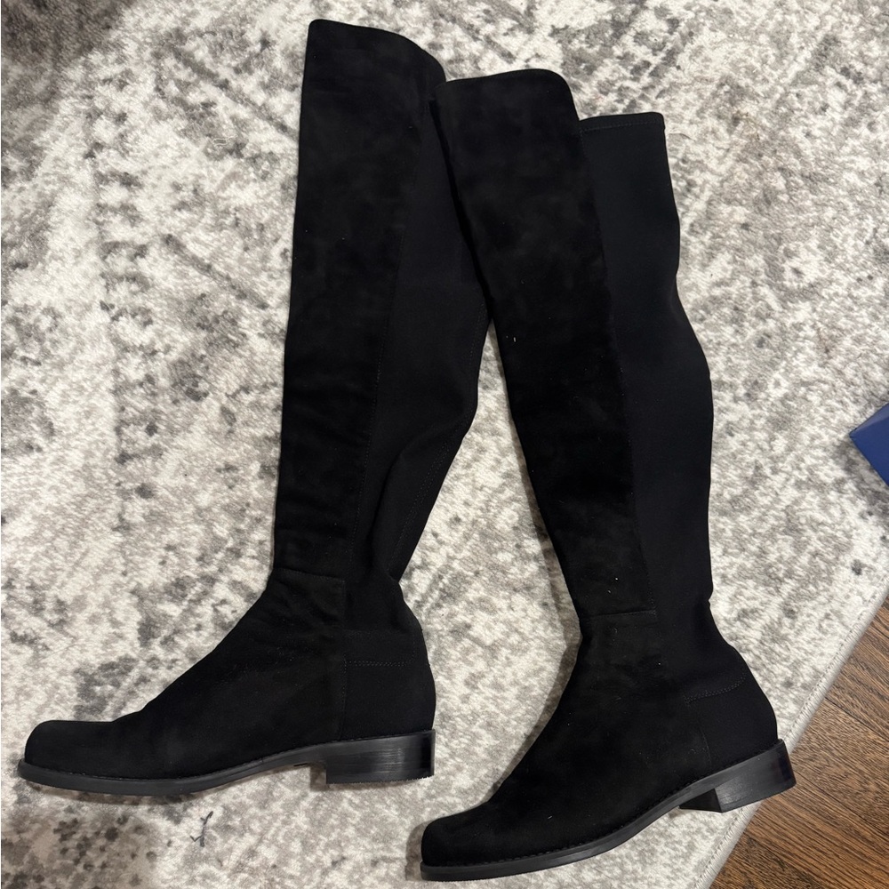 Stuart Weitzman 5050 Suede Over-The-Knee Boots
